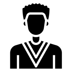 man glyph icon
