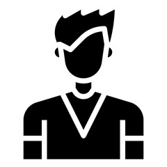 men glyph icon