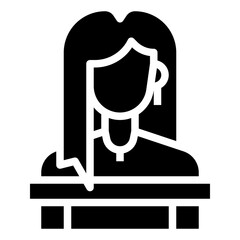 women glyph icon