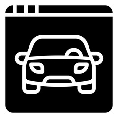 CAR glyph icon
