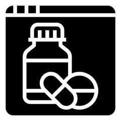 DRUG STORE glyph icon