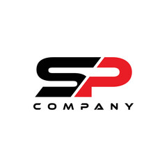 Letter SP Company Logo Design