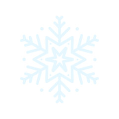 Vector beautiful snowflake design collection For the winter season that comes with Christmas in the New Year.