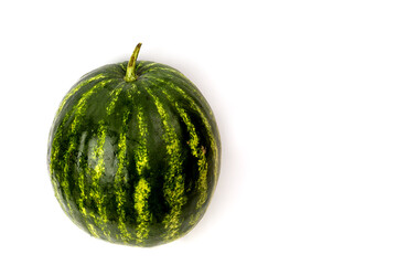 Big juicy watermelon on a white background.