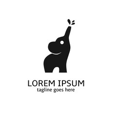 Illustration vector graphic of logo template elephant perfect for creative concept safari