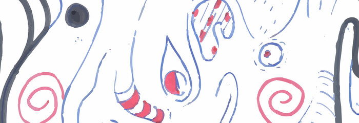 Abstract pattern of arbitrary shapes and lines