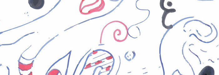 Abstract pattern of arbitrary shapes and lines