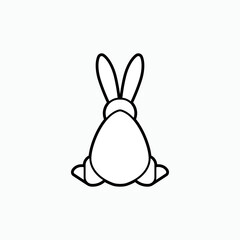 Rabbit Icon. Bunny Symbol - Vector.    