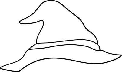 Halloween Witch Hat. Halloween decorations illustration