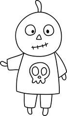 Cute Halloween Pumpkin, Pumpkin kid doy and girl illustration, Halloween decorations