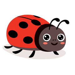 Cartoon Illustration Of A Ladybug