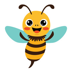 Cartoon Illustration Of A Bee