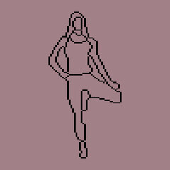 Pixeled human element