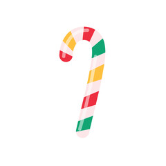 Fototapeta premium Christmas candy. Red and green colored candy bars for children on Christmas celebrations.