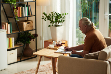 Senior Man Enjoying Leisure Time