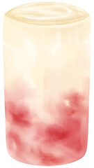strawberry summer drink watercolor