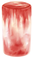 strawberry summer drink watercolor