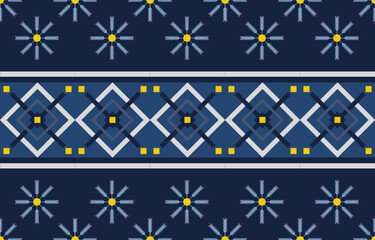 Geometric tribal seamless pattern. Design for background,carpet,wallpaper,cloth,blankets,bags,fabric,furniture, packing Vector illustration style.