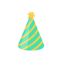 Vector party hat. colorful conical hat For wearing in the New Year's party.