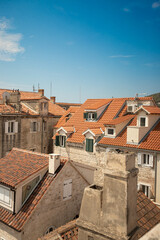 Beautiful places in the city of Split in Croatia