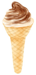 ice cream watercolor