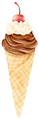 ice cream watercolor