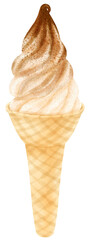 ice cream watercolor