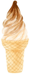 ice cream watercolor