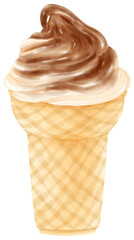 ice cream watercolor