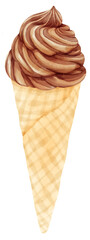 ice cream watercolor