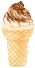 ice cream watercolor
