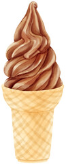 ice cream watercolor