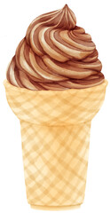 ice cream watercolor