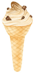 ice cream watercolor
