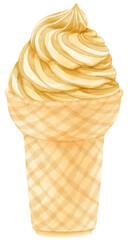 ice cream watercolor