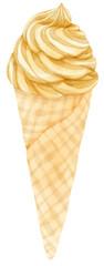 ice cream watercolor