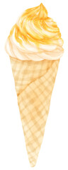 ice cream watercolor