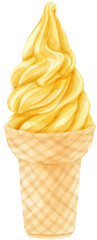 ice cream watercolor