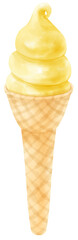 ice cream watercolor
