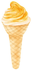 ice cream watercolor