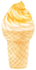ice cream watercolor
