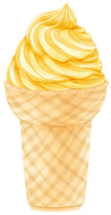 ice cream watercolor