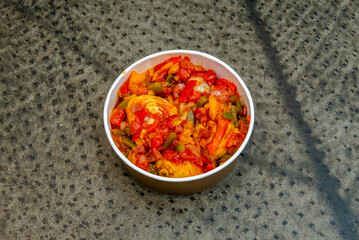 Chilindron chicken. One of the most traditional and simple chicken recipes that has occupied Spanish tables to the delight of all for many years