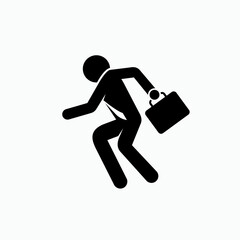 Rush Hour Icon. Hurry Up Symbol - Vector.