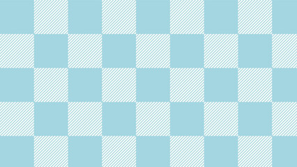 cute light blue tartan, checkers, gingham, plaid, checkerboard background illustration, perfect for banner, wallpaper, backdrop, postcard, background