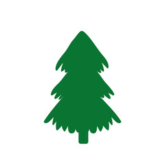 Christmas tree. A pine tree decorated with colorful lights to celebrate Christmas.