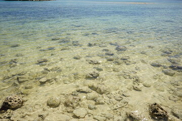 Hoshisuna Beach or Hoshizuna Beach in Taketomi-jima Island, Okinawa, Japan - 日本 沖縄 竹富島 星砂浜