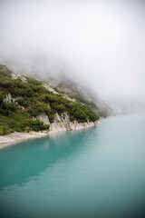 waves crashing on the rocks