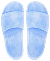 Sandals watercolor illustration for Summer Decorative Element