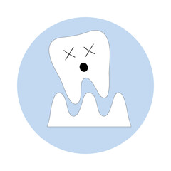 tooth falls out icon